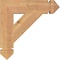 Ekena Millwork Traditional Arts & Crafts Smooth Bracket, Western Red Cedar, 3 1/2"W x 16"D x 16"H BKT04X16X16TRA03SWR - alternate 3